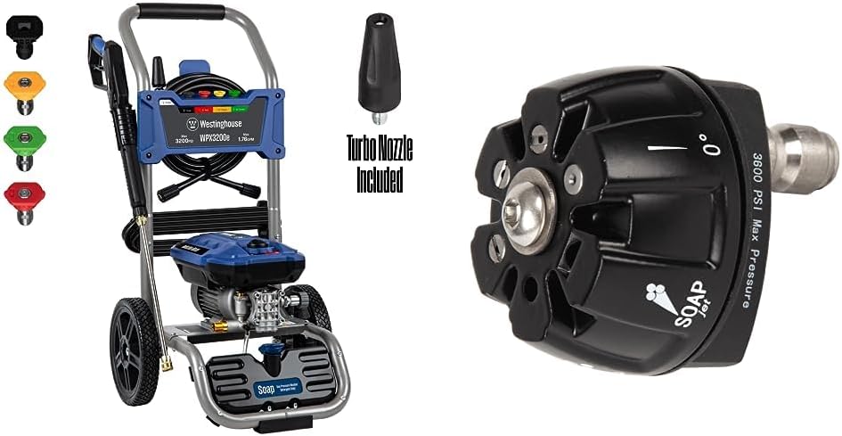 Westinghouse WPX3200e Electric Pressure Washer, 3200 PSI and 1.76 Max GPM, Induction Motor, Onboard Soap Tank