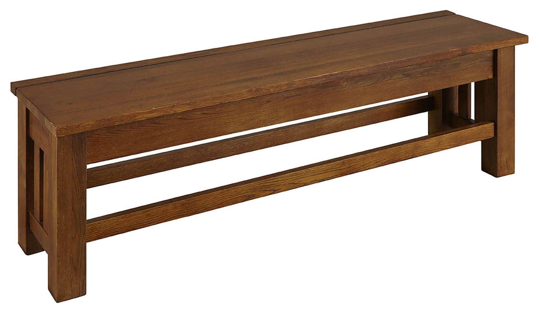 A-America Laurelhurst Mission Oak Storage Bench