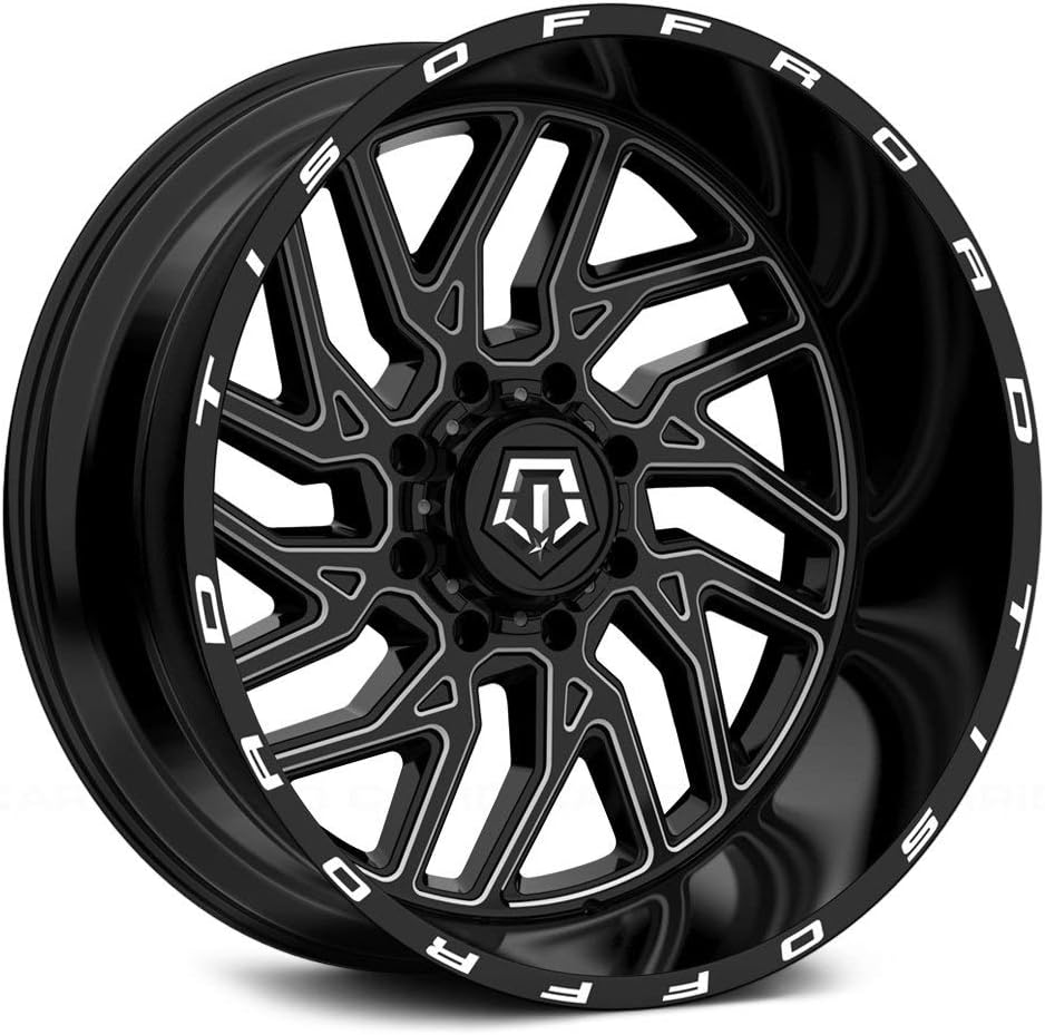 TIS 544BM BLACK Wheel with Gloss CNC Milled Accents (0 x 12. inches /6 x 135 mm, -44 mm Offset)