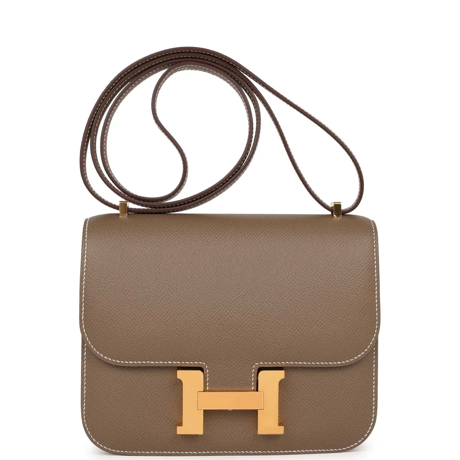 Hermes Constance 18 Etoupe Epsom Gold Hardware