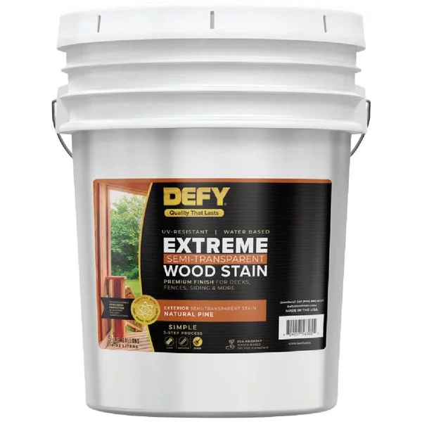 DEFY Extreme Wood Stain Natural Pine 5gal