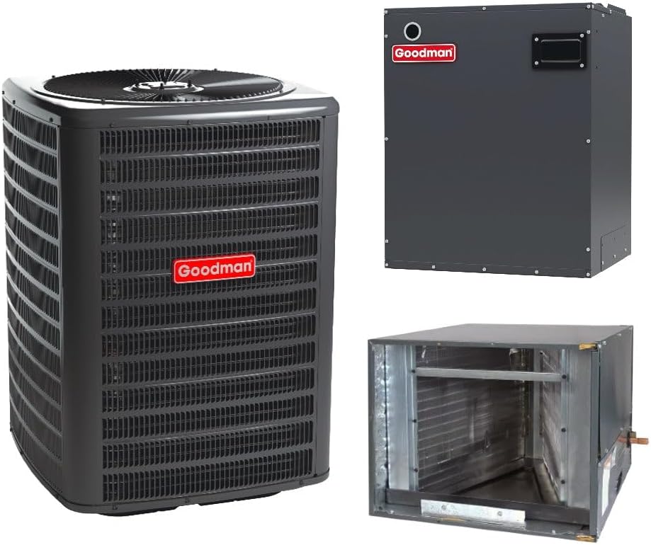 Goodman Classic Series 2.5 Ton 14.5 SEER2 Air Conditioning Horizontal System (1200 CFM) - Free Thermostat Included