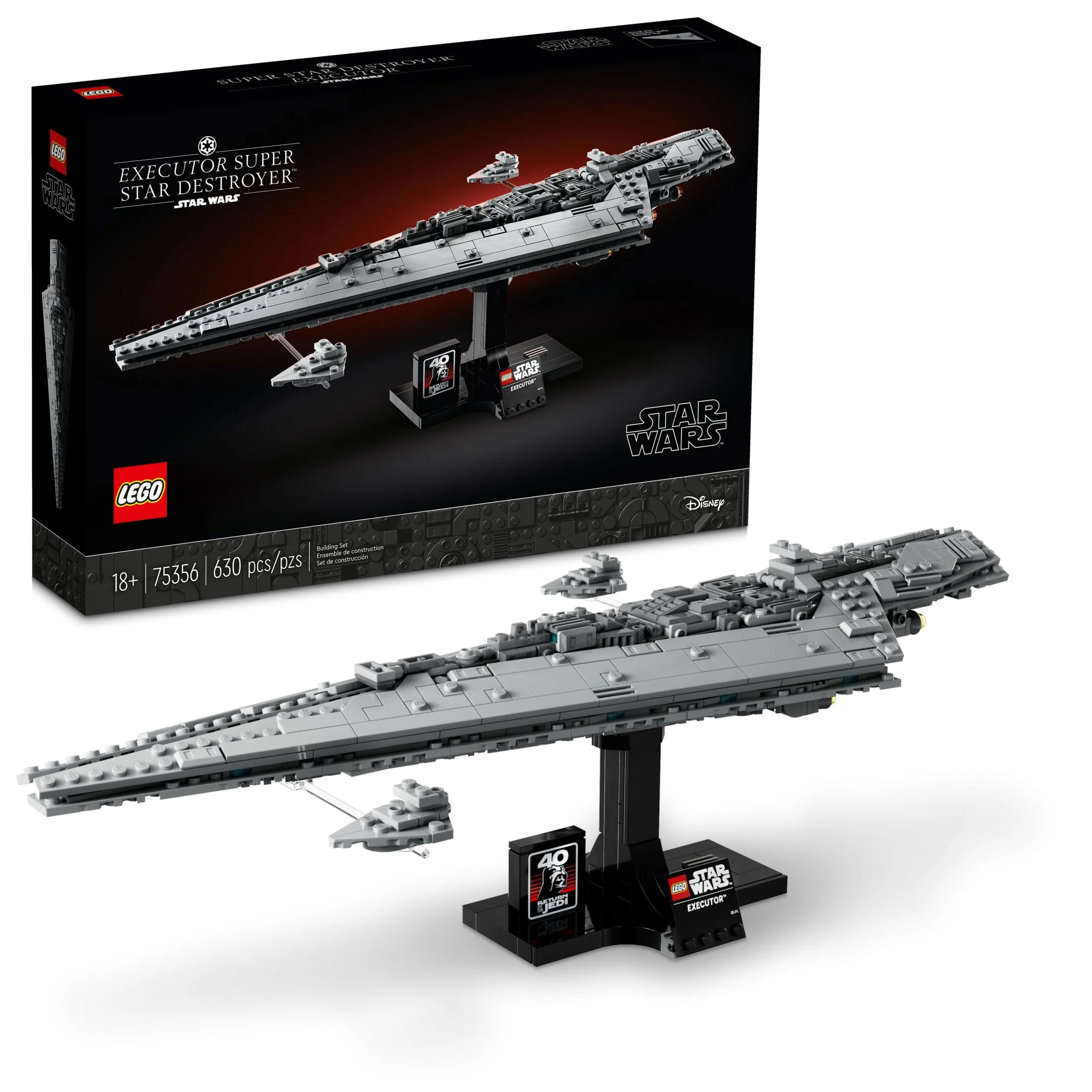 LEGO Star Wars Executor Super Star Destroyer Darth Vader Imperial Starship, Return of the Jedi 40th Anniversary Collectible for Adults and Teens