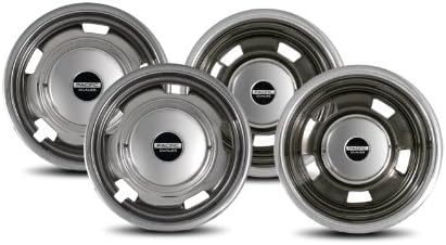 Pacific Dualies 44-1708 Polished 17 Inch 8 Lug Stainless Steel Wheel Simulator Kit for 2003-2019 Dodge Ram 3500 Truck
