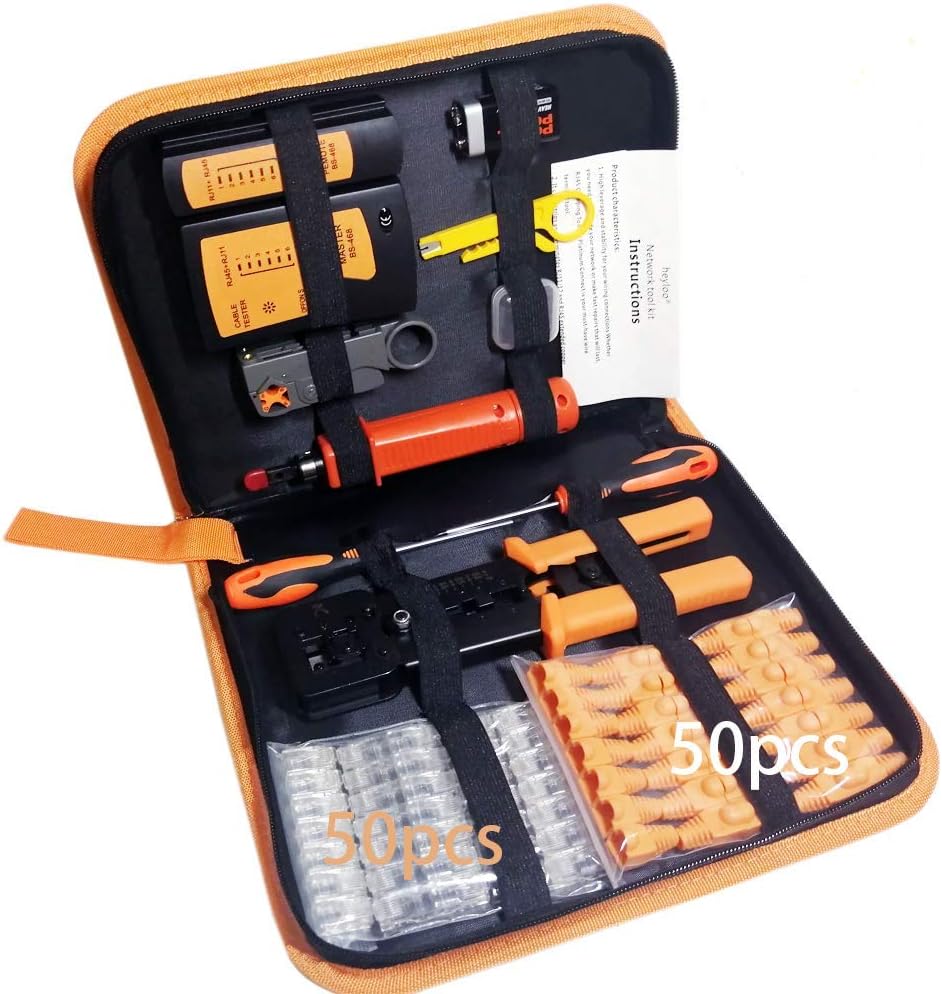 Professional 13 in 1 Network Computer Maintenance Repair Kit，ethernet crimper kit - RJ45 Crimp Tool , RJ45 Network Cable Tester