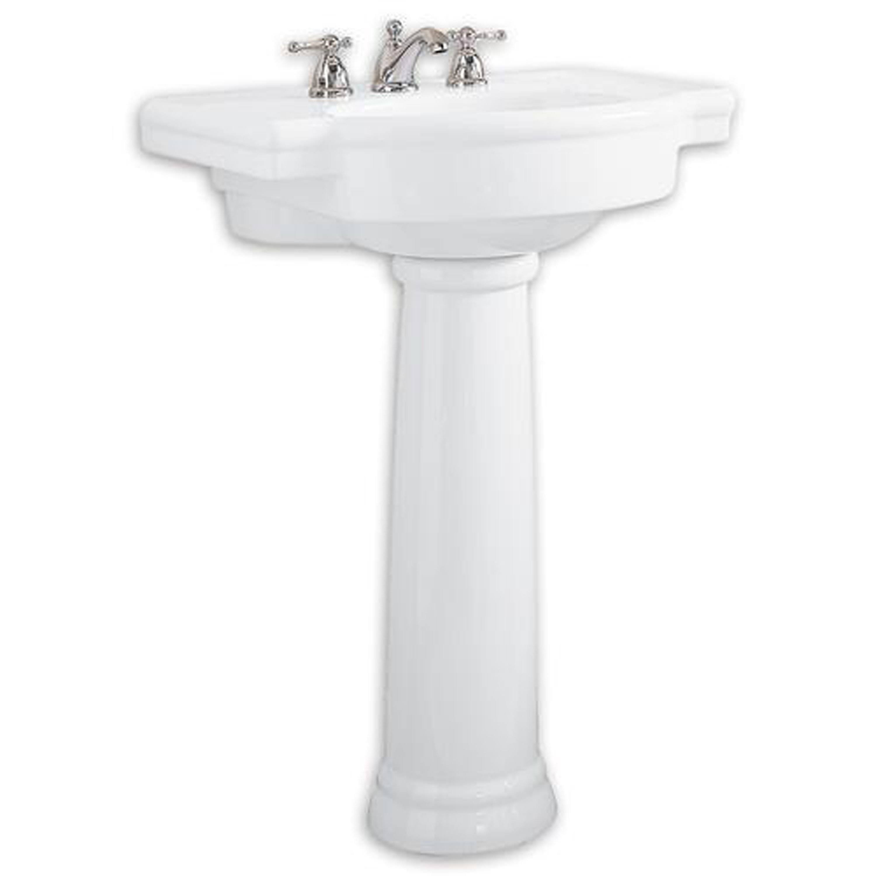 American Standard Retrospect Pedestal Sink, White