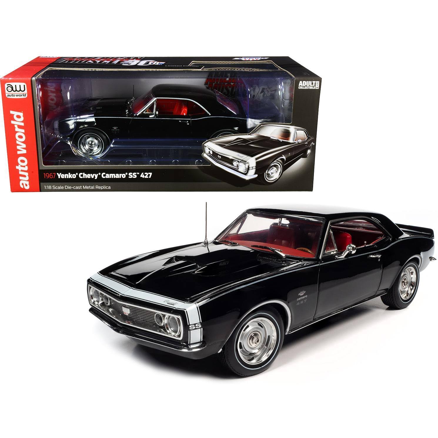 1967 Chevrolet Camaro Yenko SS 427 Hardtop Tuxedo Black with Red Interior Amer