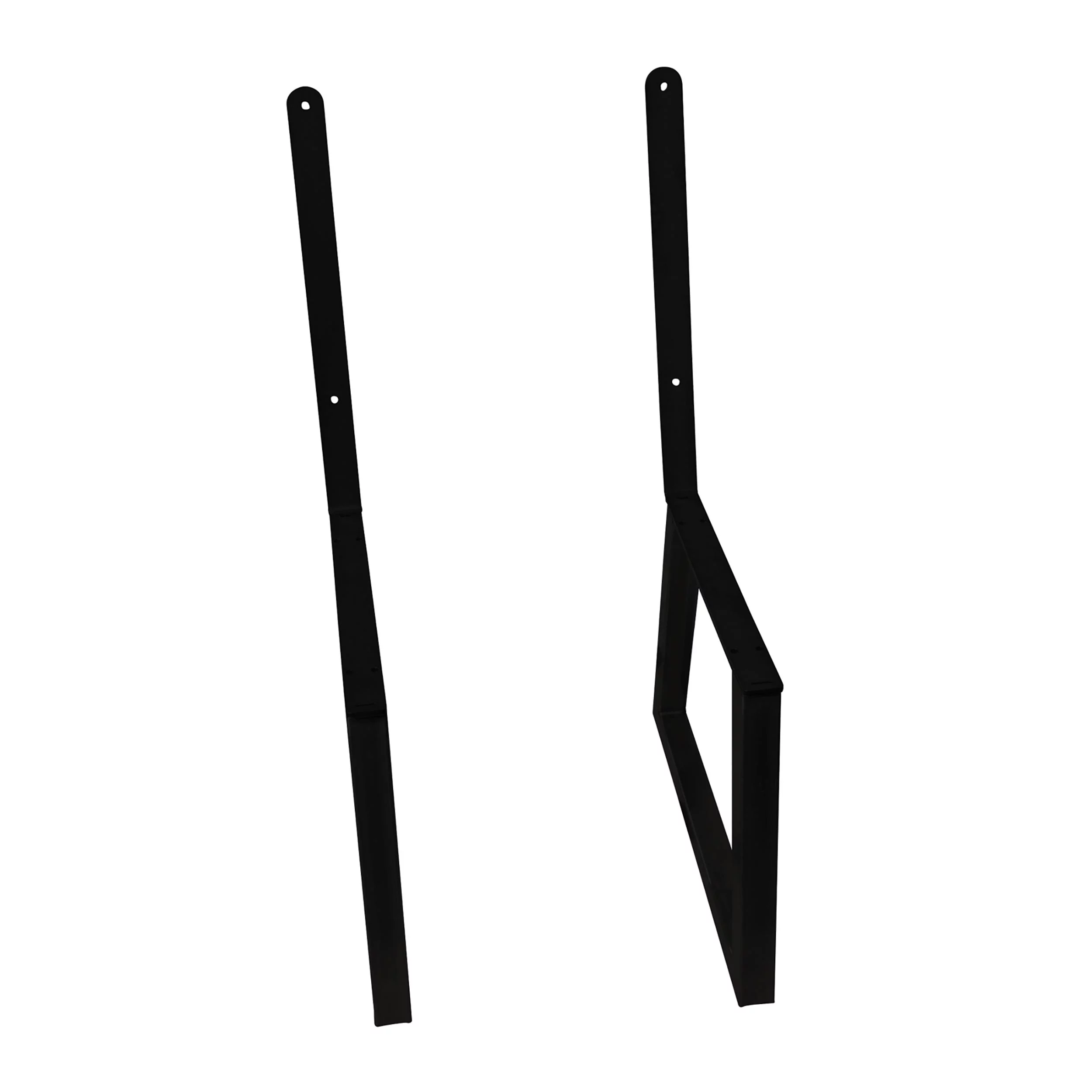 Live Edge Timber Co. Bench Legs with Back Rest – Black – Pair