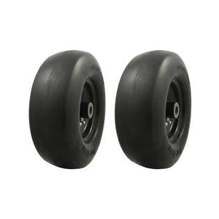 Marastar 00232-2pk Universal Fit Flat Free 11x4.00-5 Lawnmower Tire Assembly New