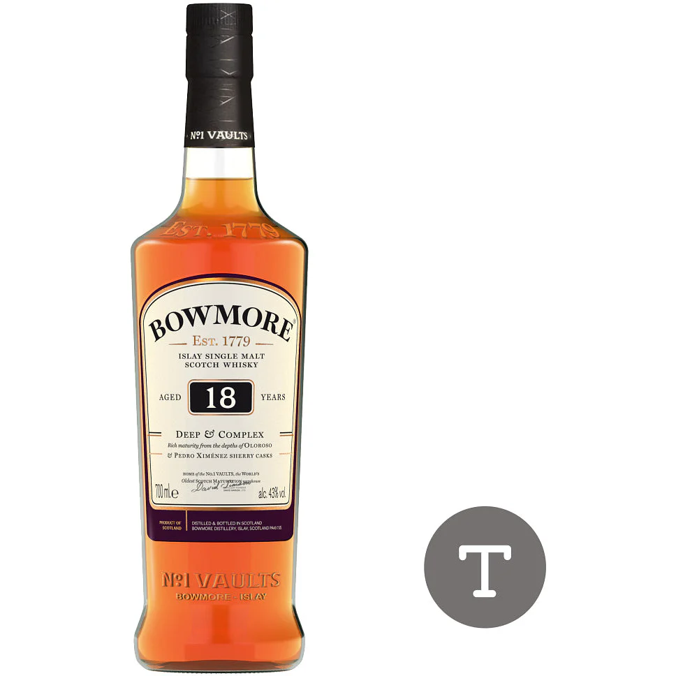 Bowmore 18 Year Old Islay Single Malt Scotch Whisky 750 ml - Nestor Liquor