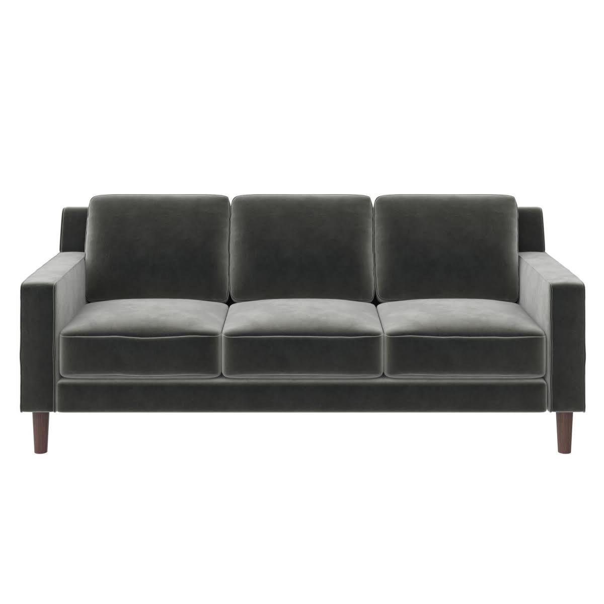 DHP DE52751 Bexley 3 Seater Sofa Gray Velvet