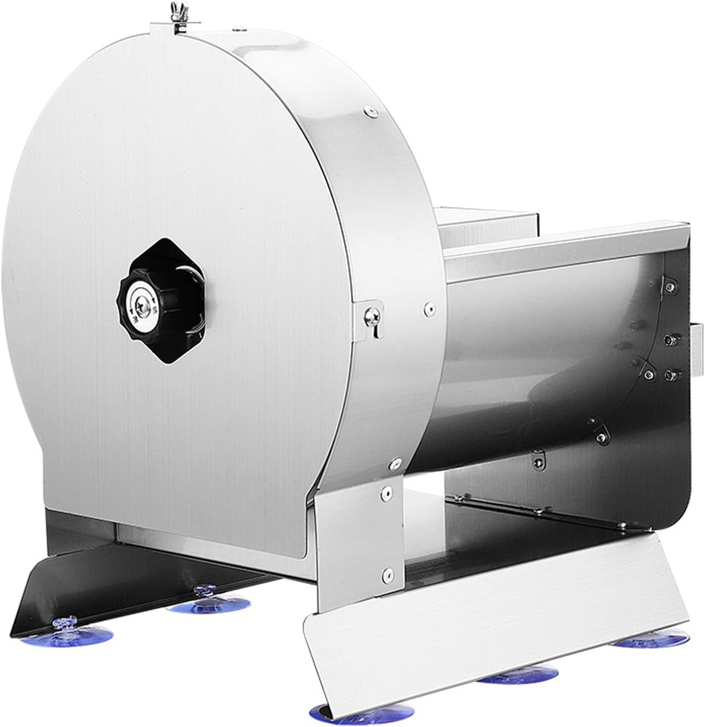 Stainless steel commercial automatic slicer, manual and automatic integrated electric vegetable cutter, slice thickness 0-12mm adjustable