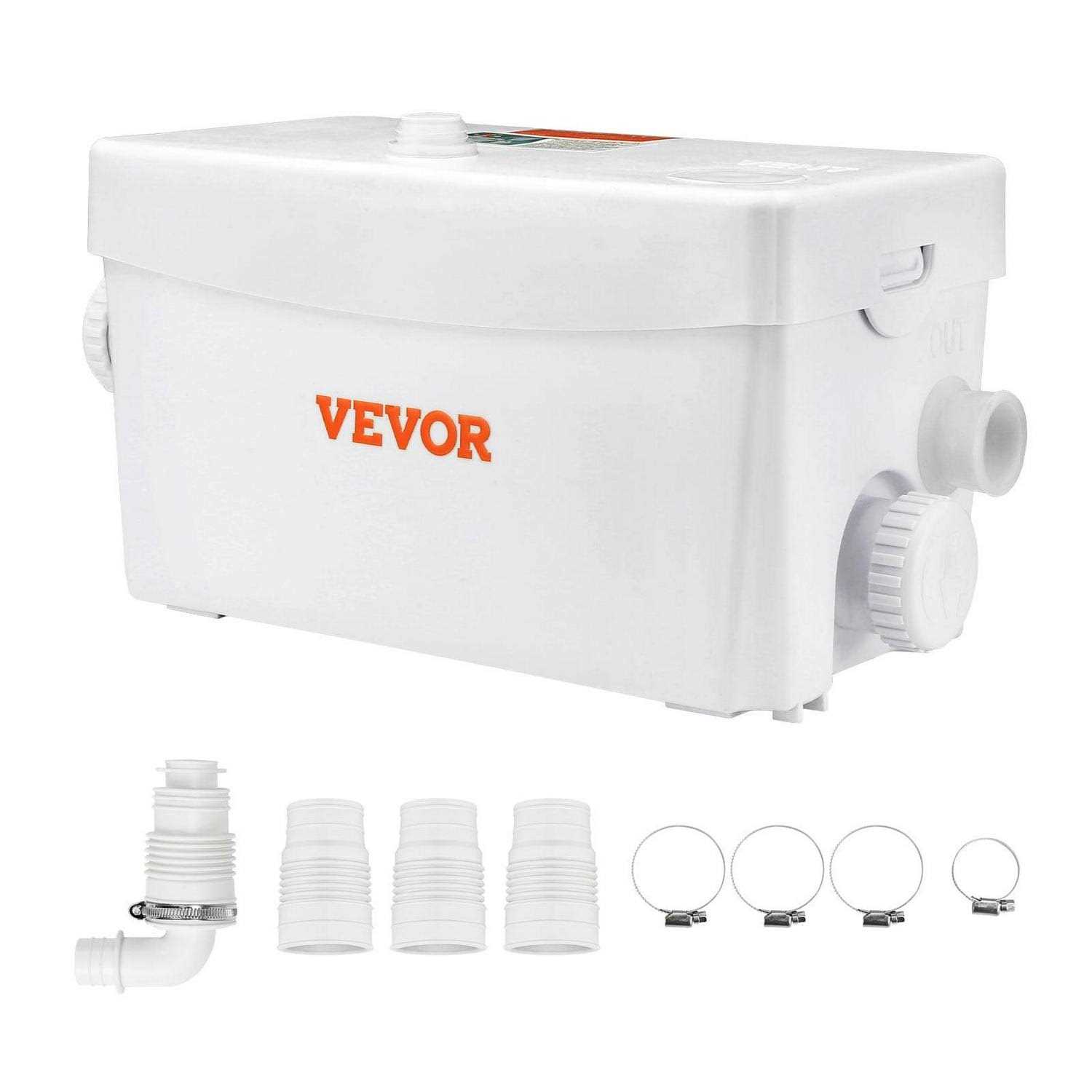 VEVOR Macerator Pump 350W 6000 L/h Flow 23 ft/7 m Head - Shop Hardware Tools Online Store