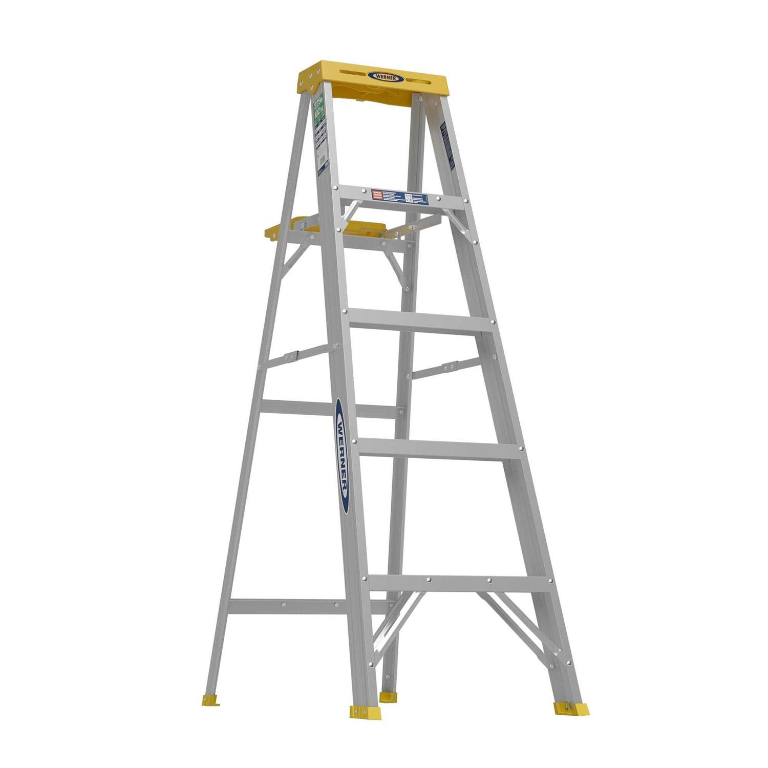 Werner 5 ft. Aluminum Step Ladder - Shop Hardware Tools Online Store