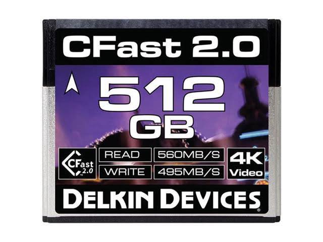 Delkin Devices 512GB Cinema CFast 2.0 Memory Card DDCFST560512
