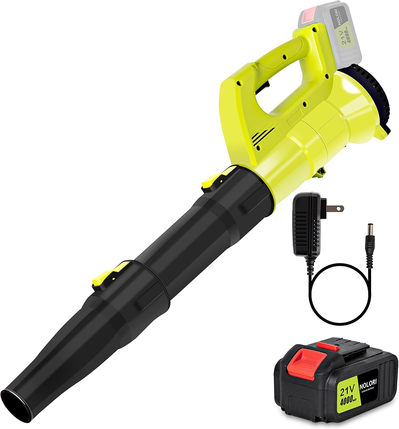NOLORI Leaf Blower Cordless , Handheld Small Leaf Blower with 20V 4.0Ah Battery ,130MPH Battery Powered Blower for Lawn Care,Dust