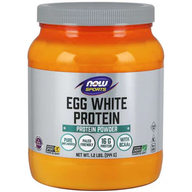 Now Foods Egg White Protein Powder Unflavored 1.2 lbs - Kansas Nuitrition - HNZSDS