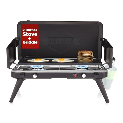 Hike Crew 2-in-1 Gas Camping Stove and Griddle | 20