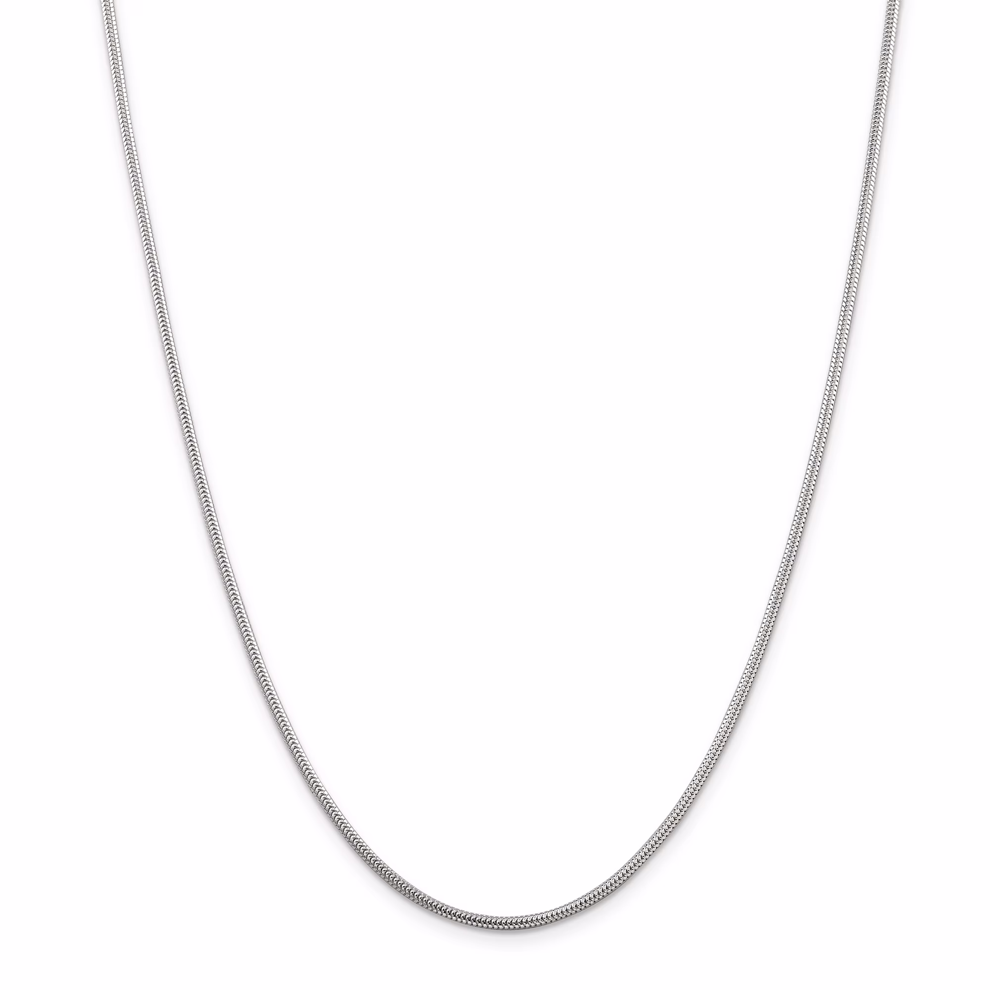 Primal Silver Sterling Silver 1.6mm Round Snake Chain