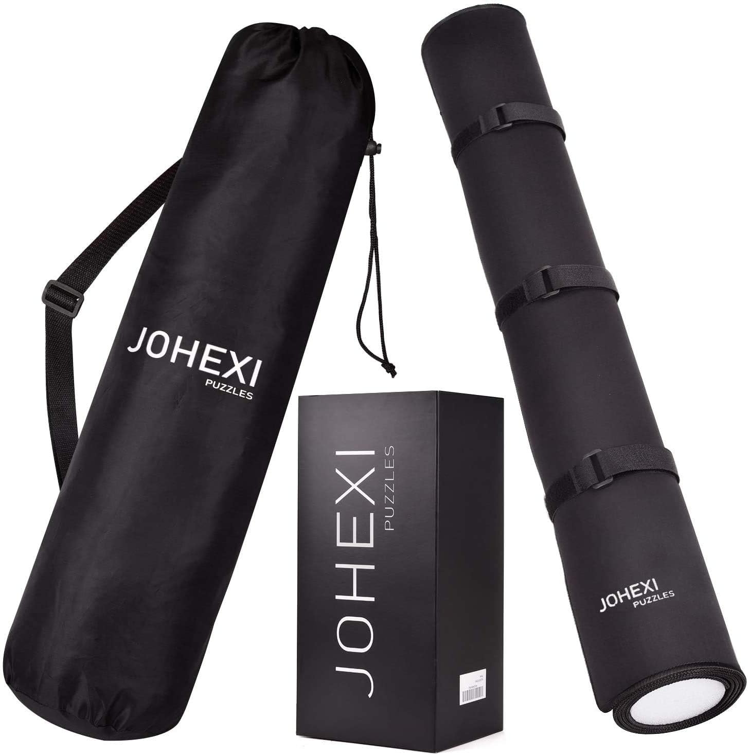JOHEXI Puzzle Mat Roll up,Jigsaw Puzzle Roll Up Mat Up to 2000PCs,Puzzle Storage with Foam Tube
