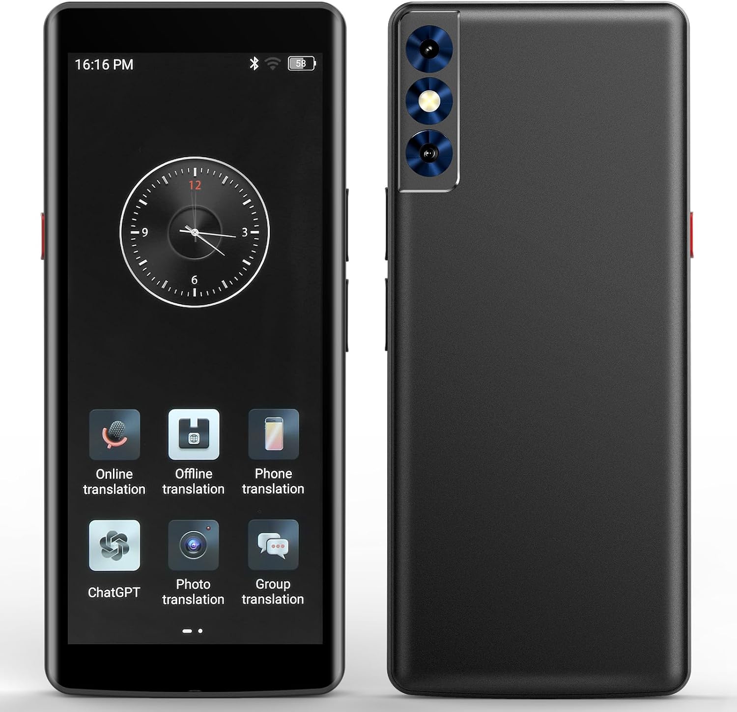 Language Translator Device, Two Way Real-Time Voice Translation, Support 139 Languages with 5.5” HD Inch Touch Screen