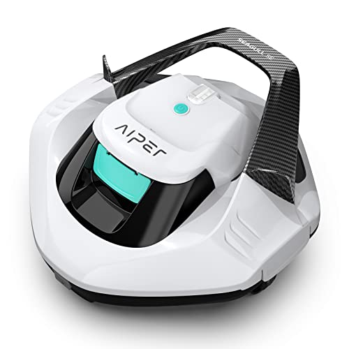AIPER Cordless Robotic Pool Cleaner, Pool Vacuum with Dual-Drive Motors, Self-Parking Technology, Lightweight