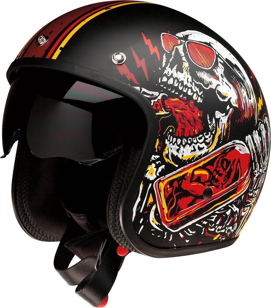 Z1R Saturn Helmet - Devil Made Me - Black/Red - Large