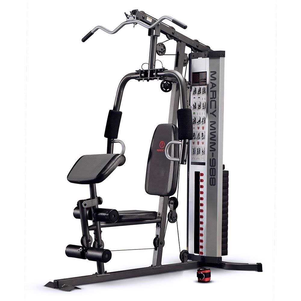 Marcy MWM-988 Pro Full Body Home Gym 150lb Adjustable Weight Workout Machine - Sports Supplies Online Store