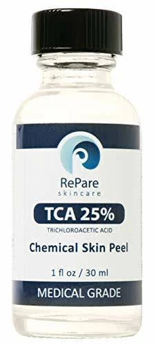 80% TCA Acid Peel (1 oz.) Skin Peel Acid - Tattoo Removal, Remove Skin Tags, Moles, Age Spots, Stretch Marks, Acne Scars, Scars,