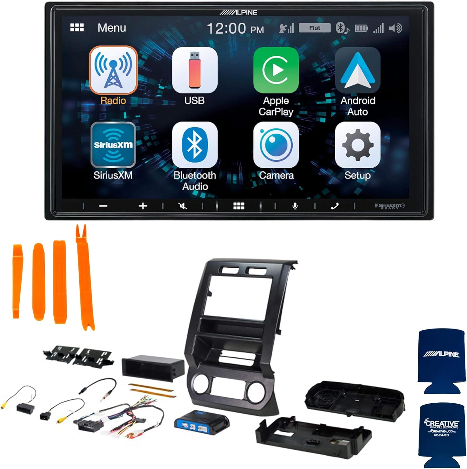 Alpine ILX-W650 7-Inch Mechless Receiver with PAC RPK4-FD2201 Installation Kit Compatible with 2015-2020 Ford F-150 & 2017-2019 SuperDuty