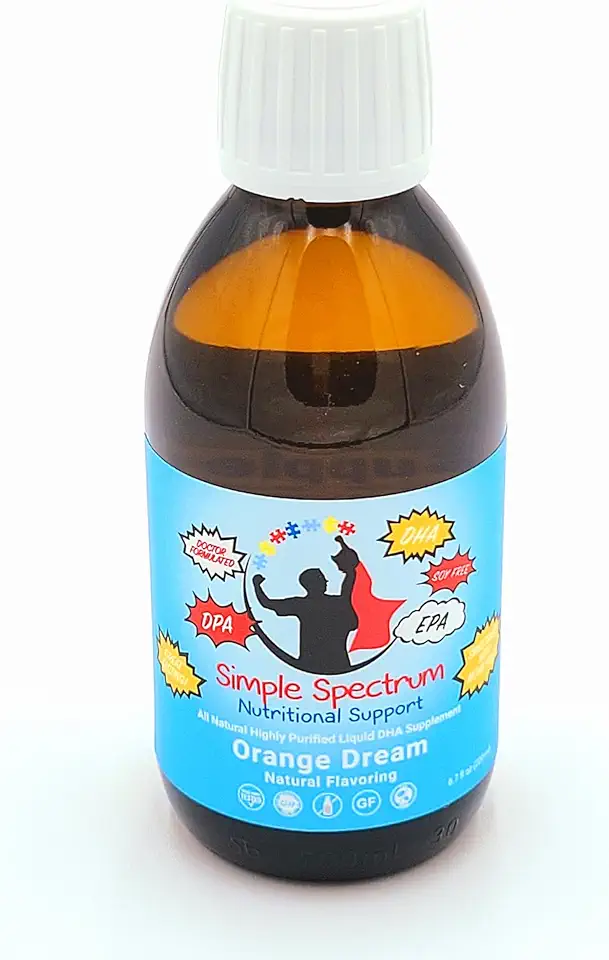 Simple Spectrum, All Natural Fish Oil, Omega 3 DHA Supplement - Kansas Nuitrition - HNZSDS