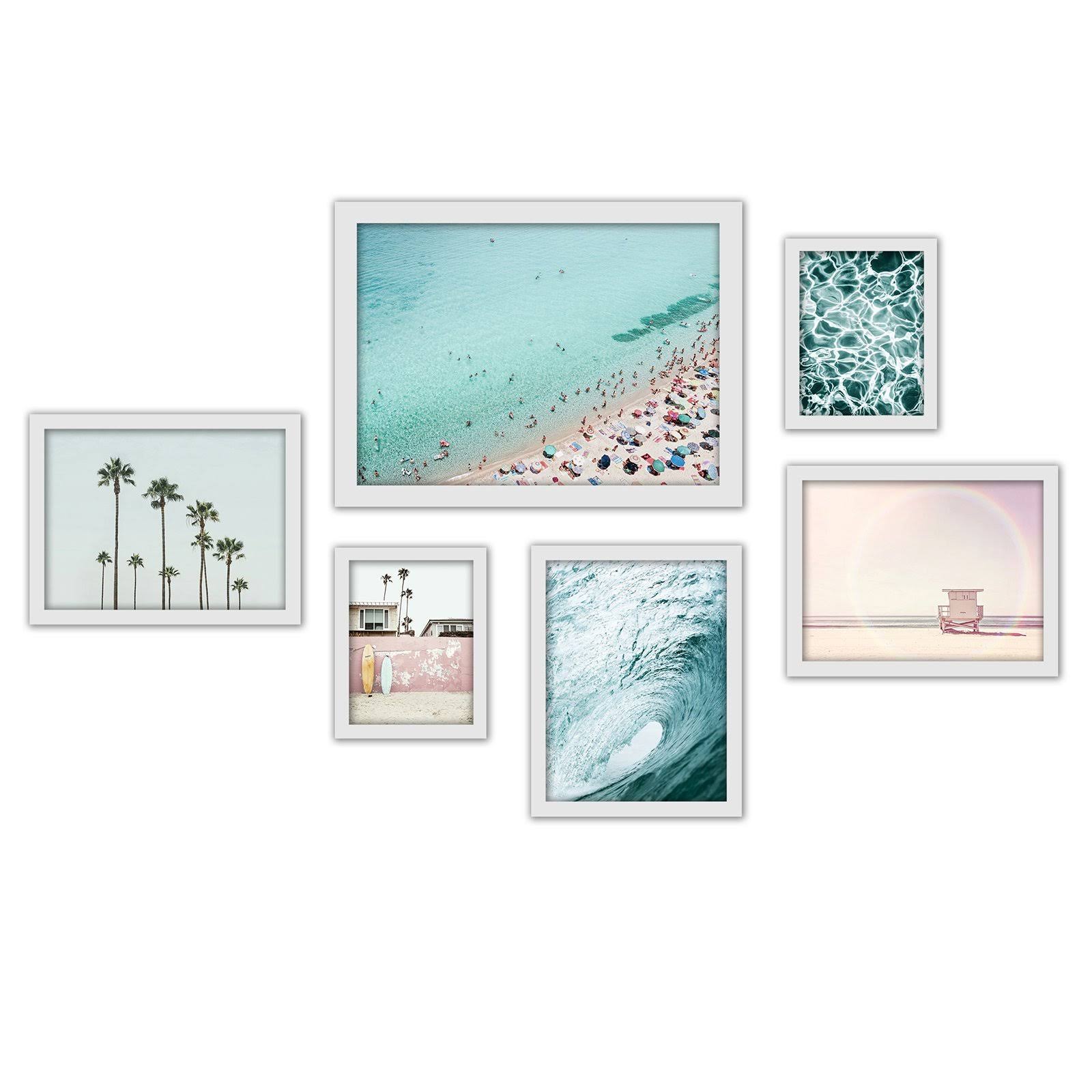 Ocean and Beach Photography Gallery Wall Set | Americanflat White