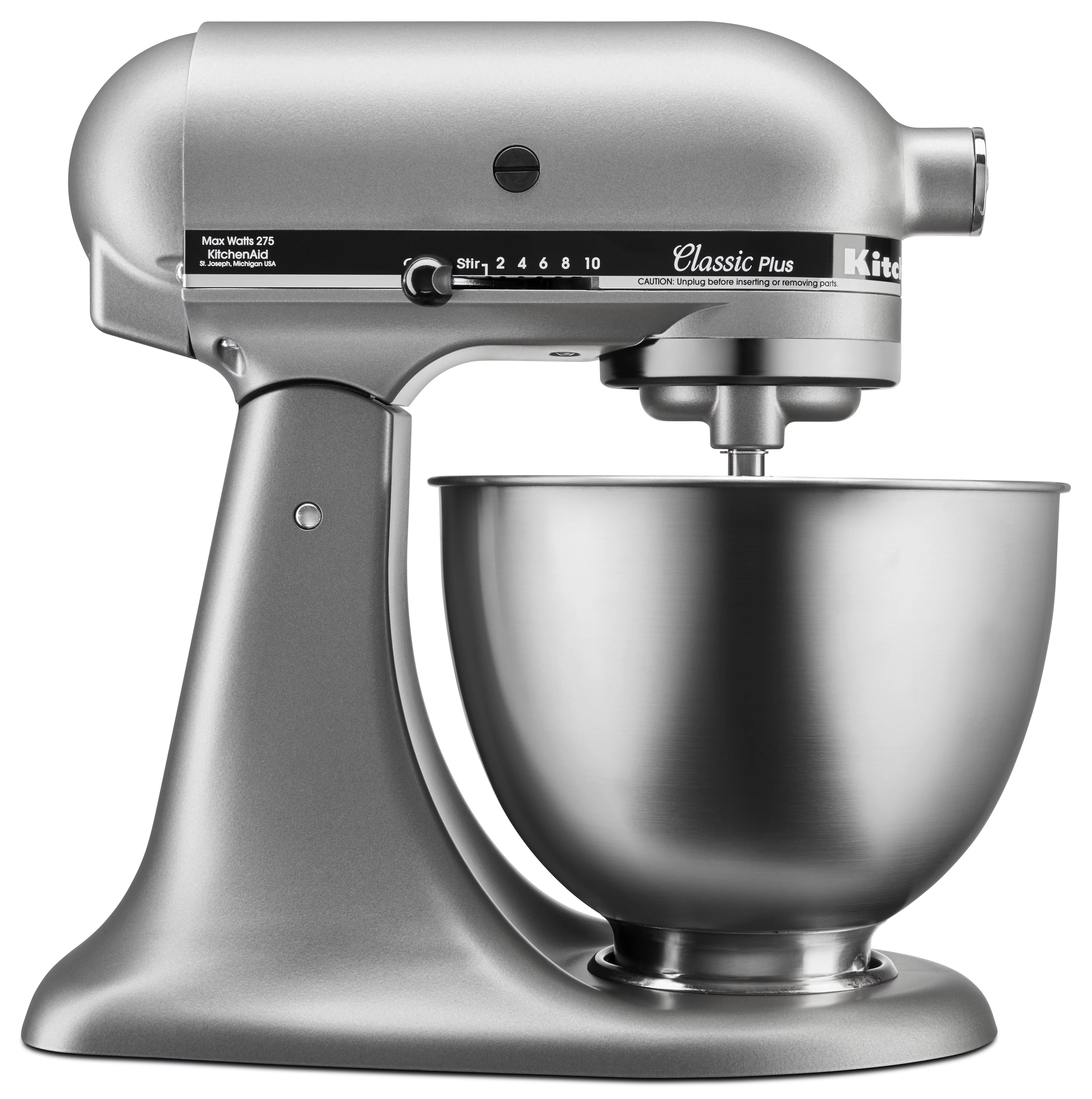 KitchenAid Classic Series 4.5 Quart Tilt-Head Stand Mixer - Silver - Radiant Selections