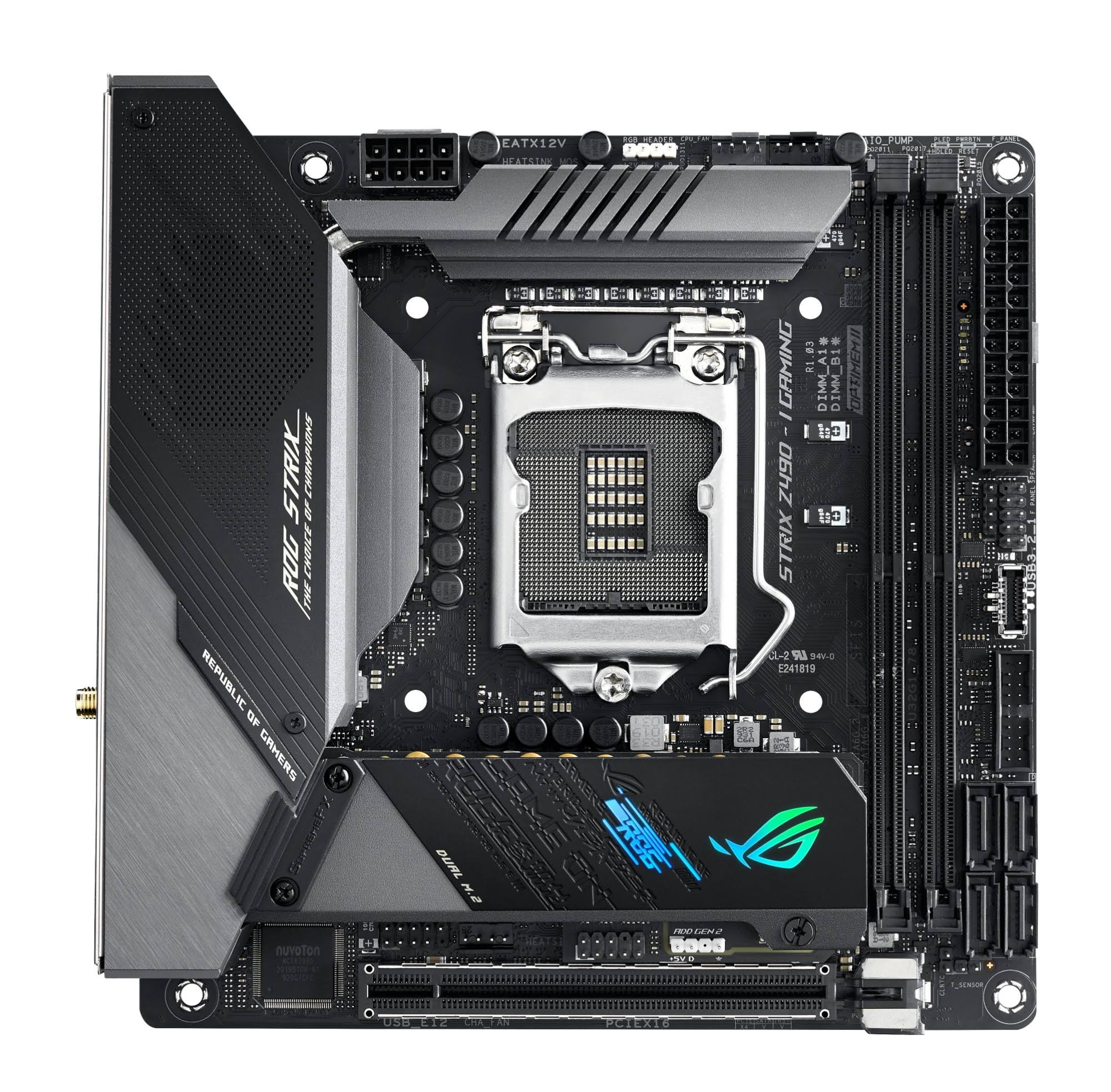 Asus ROG Strix Z490-I Gaming Intel Z490 LGA 1200 Mini ITX