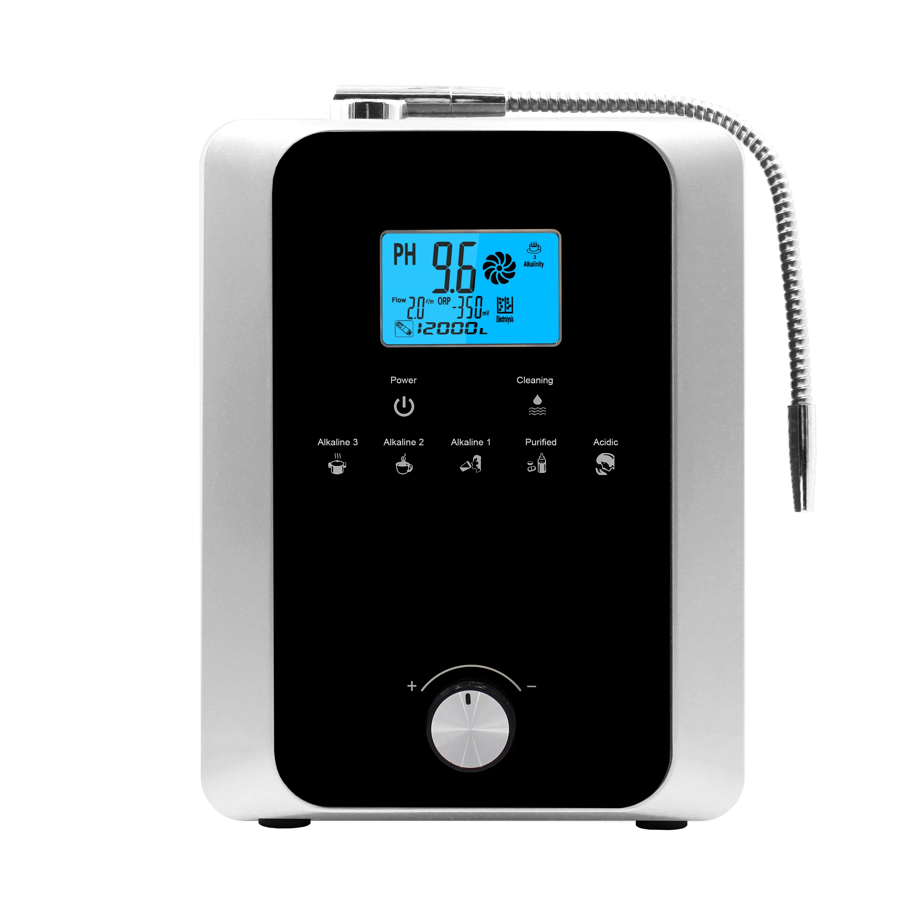 ALKA Water Ionizer and Water Purifier Machine,PH 3-11 Alkaline Acid Water Machine,Up to -800mV ORP, 12000 Liters per Filter,11 Plate Electrode