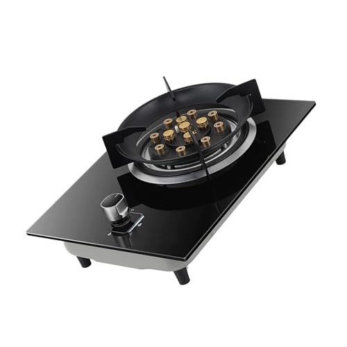 Gas Cooker - Portable Gas Stove, Easy-to-clean Portable Gas Stove For Home Use, 13 Cavities Tempered Glass Cooktop Burner