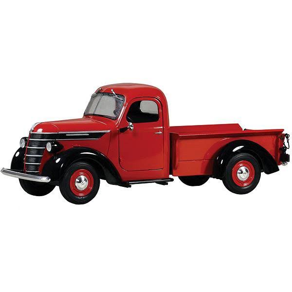 1938 International D-2 Pickup Truck IH Red / Black 1/25 Diecast Model by First Gear