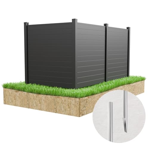 Black Air Conditioner Fence