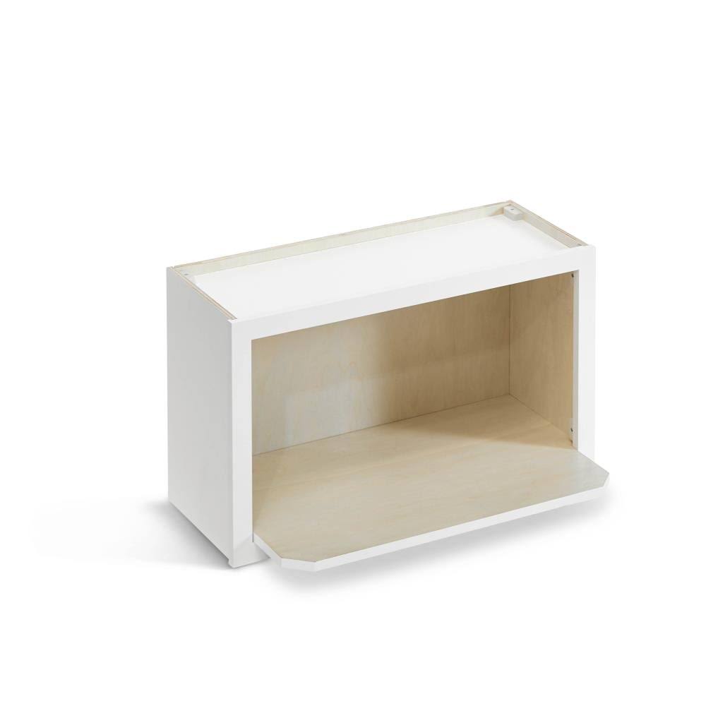 Valleywood Cabinetry 30-in W x 18-in H x 12-in D Pure White Birch Door Wall Stock Cabinet | WM3018PW