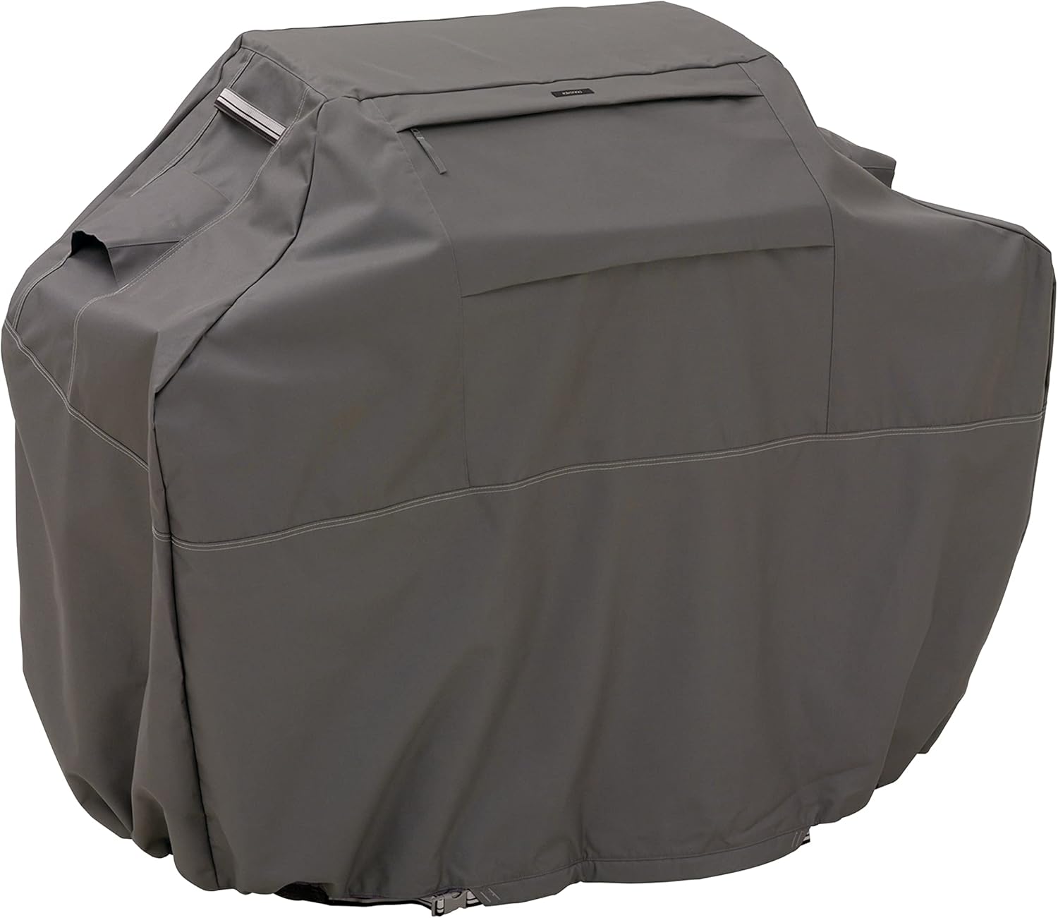Classic Accessories Ravenna Water-Resistant 58 Inch BBQ Grill Cover, Dark Taupe Pack of 2