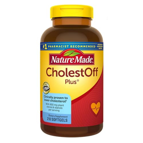 Nature Made CholestOFF Plus, 210 Softgels, 900 mg Plant Sterols and Stanols - Kansas Nuitrition - HNZSDS