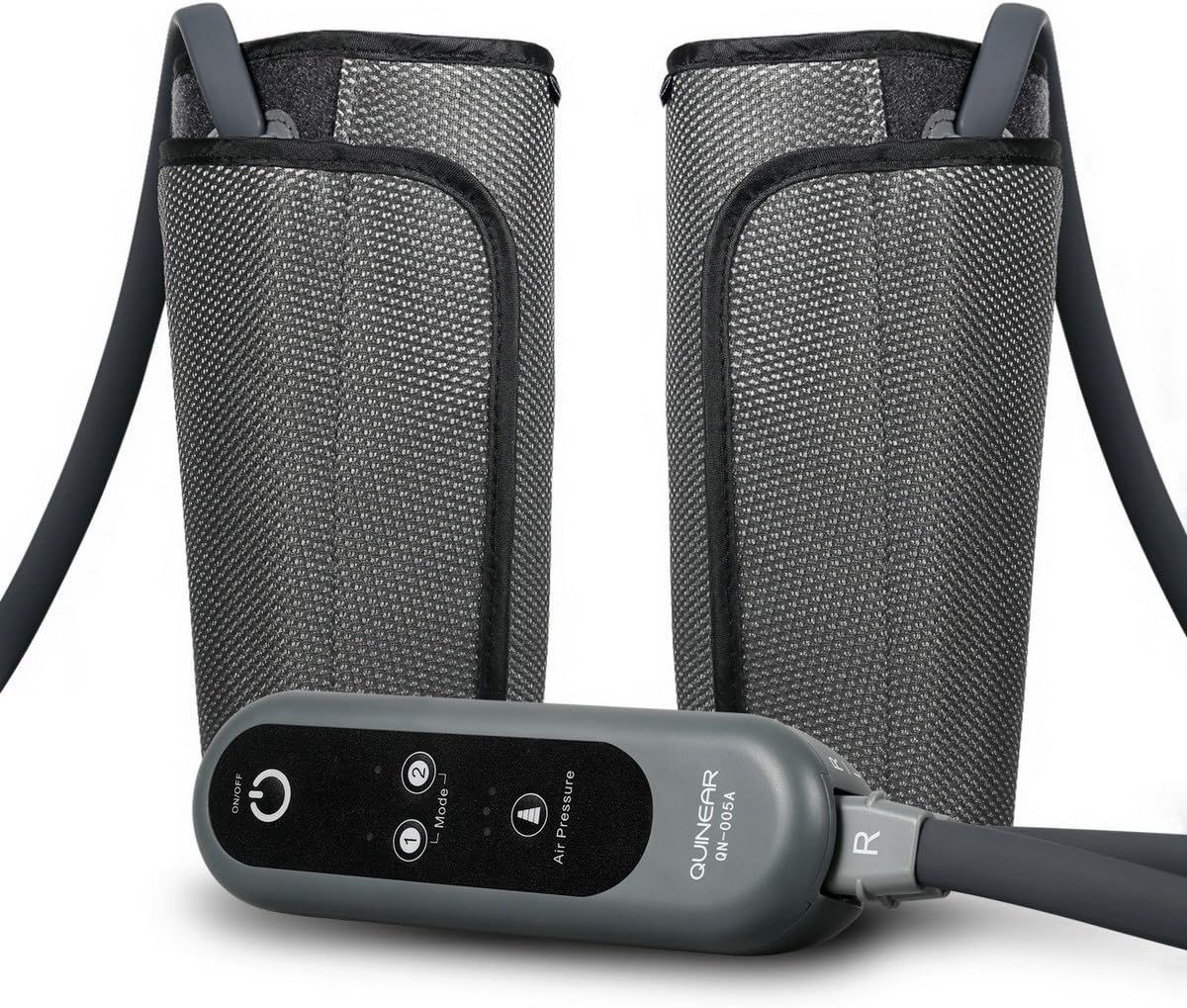 QUINEAR Leg Massager, Air Compression Calf Wraps Massager for Leg Circulation and Swelling Pain Relief 2 Modes 3 Intensities
