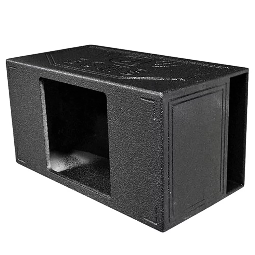 QPower Durable Single 15" Side-Vented Kicker L7 Square Subwoofer Speaker Box - Curated Treasures Market