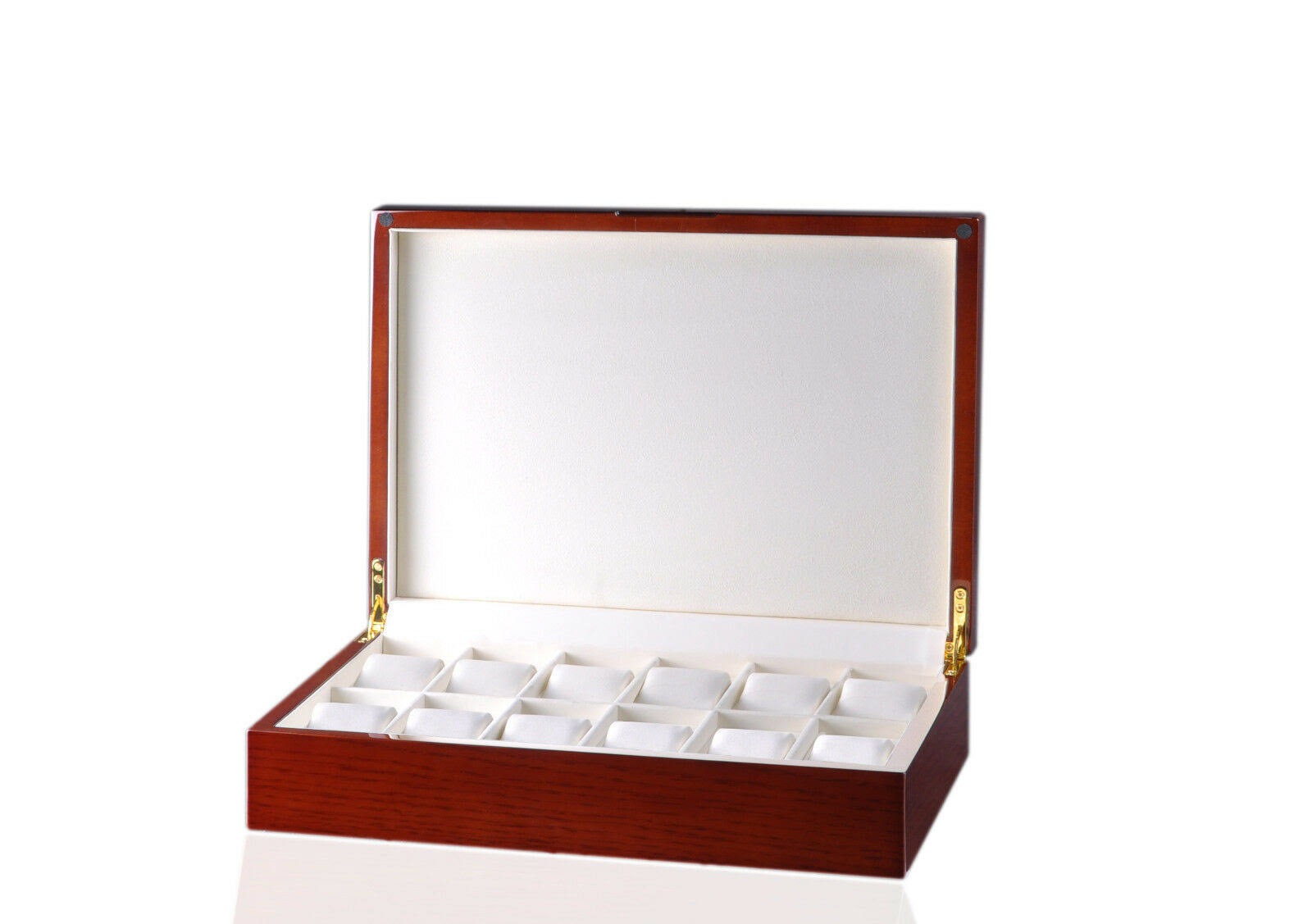Diplomat 12-watch Wooden Storage Case with Leather Interior