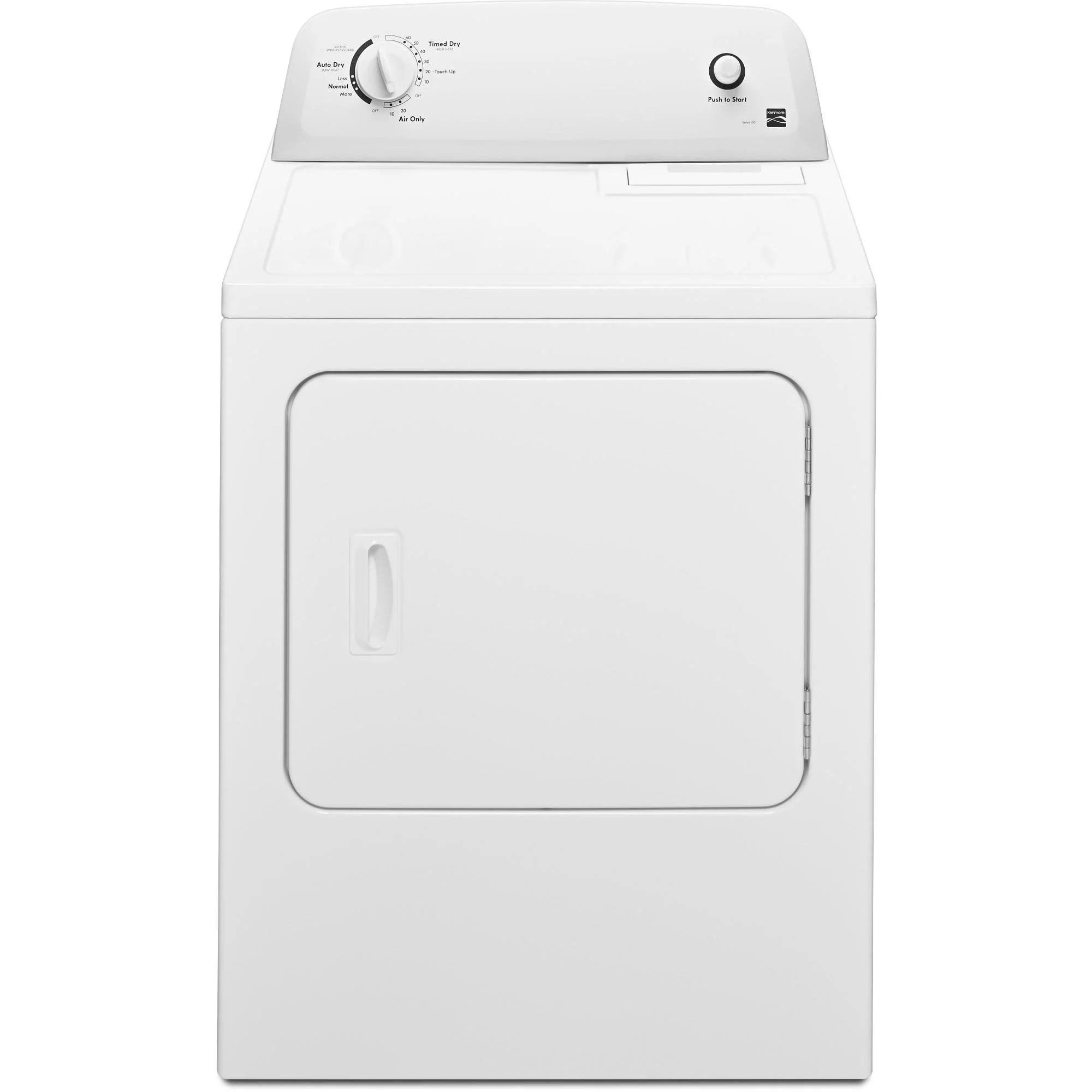 Kenmore Electric Dryer, Wrinkle Guard & Auto Dry, 6.5 Cu. ft. Capacity, White, 43H x 29W x 28D
