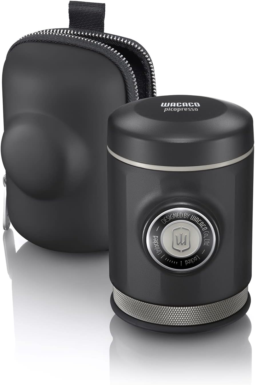 WACACO Picopresso Portable Espresso Maker Bundled with Protective Case, Pro-level Specialty Coffee Machine, Compatible Ultra-fine Grind