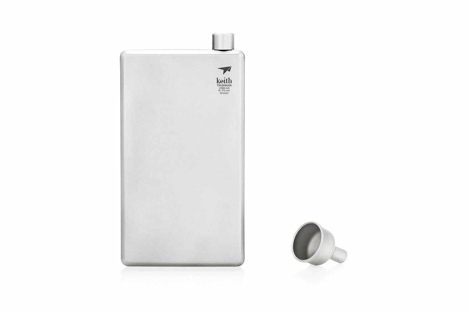 Keith Titanium Ti9307 Pocket Flask with Funnel - 6.8 fl oz