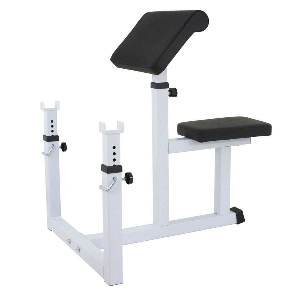Zeny Arm Curl Weight Bench Adjustable Commercial Preacher Seated Dumbb - Sports Supplies Online Store