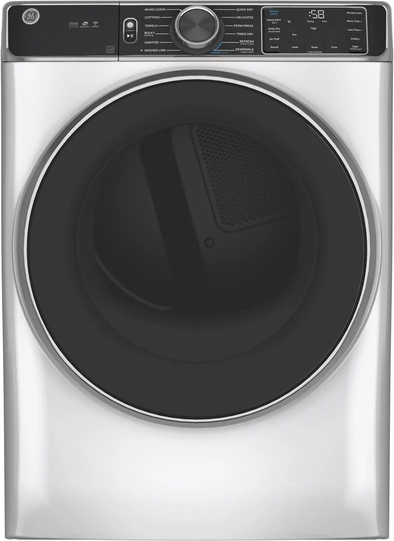 Ge Gfd85es 28" Wide 7.8 Cu Ft. Energy Star Rated Electric Dryer - White
