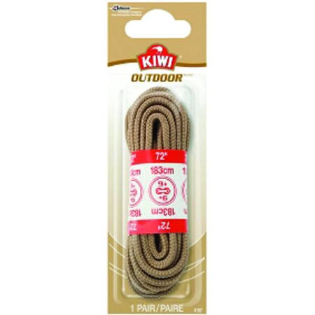 Kiwi 70453 Brown Leather Boot Lace 72 inch (Case of 3)